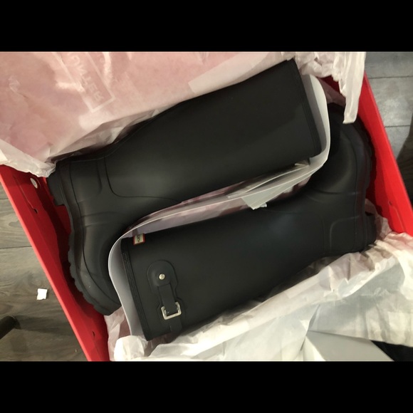 Refined Long Slim Fit Rain Boot - Picture 1 of 3